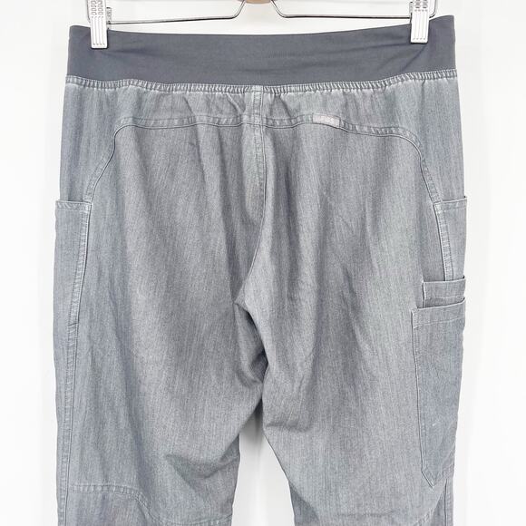 FIGS Womens Kade Cargo Pull On Nursing Medical Scrub Pants Size‎ S Graphite Gray - Picture 9 of 11
